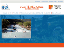 Tablet Screenshot of canoe-paca.fr